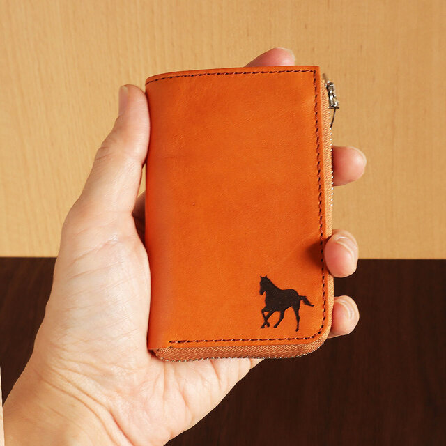 ◇受注製作 栃木レザーファスナー式キーケース（ジップ）｜スマート