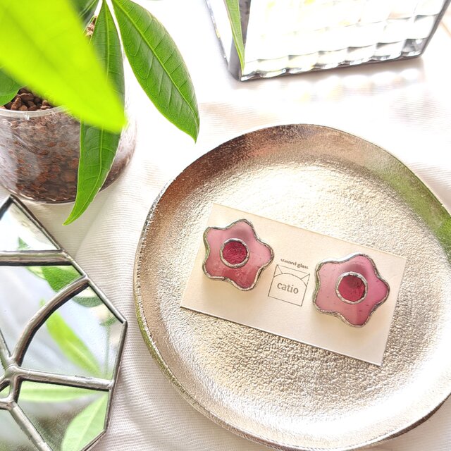 Flowers Pierce/Rose pink