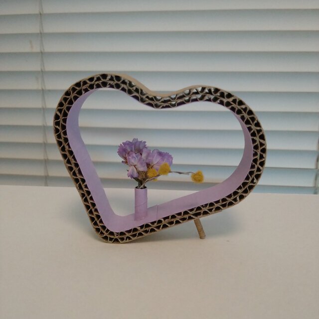 D－heart 　段ボール　ペーパークラフト