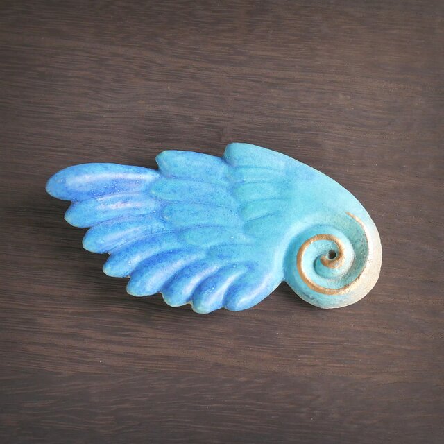 青色の大きな翼 お香立て no.28