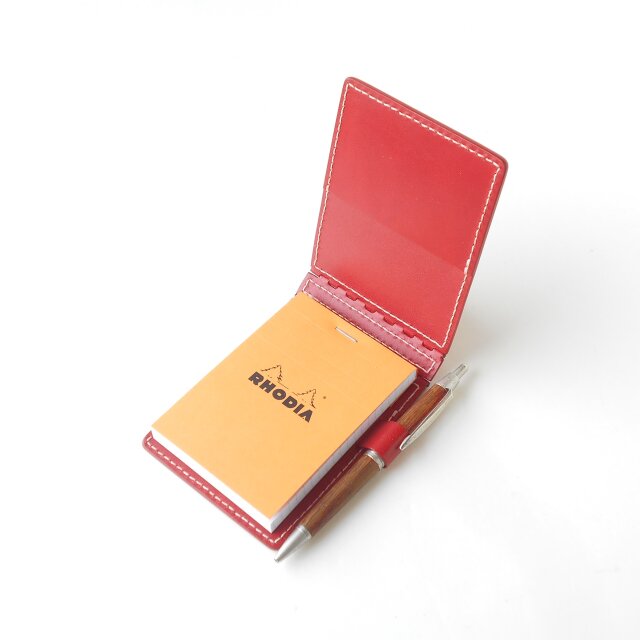 レザー蝶番のロディア11カバー Red