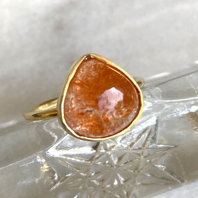 SVR-092 【CERCA50%OFF】サンストーンリング 11.5号 SV925