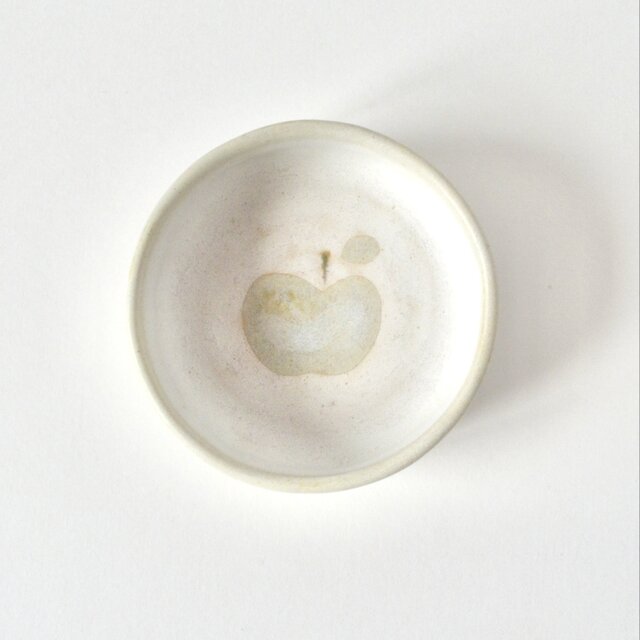 小皿 ( 深め ) - りんご グリーン