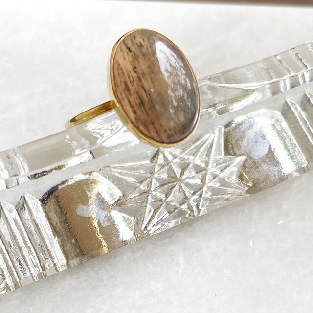 SVR-115 【CERCA50%OFF】ゴールデンシーンムーンストーンリング 11.5号 SV925