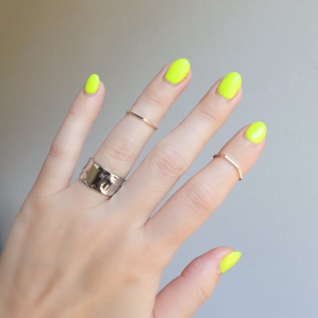 【14kgf】Geometric ring ジオメトリックリング /ファランジ/ピンキー