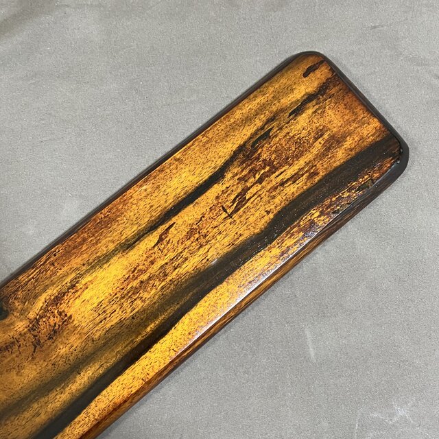 黒柿拭漆盆 トレー 367mm×117mm×15mm №9203 | iichi 日々の暮らしを