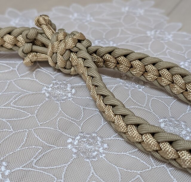 パラコード ショートリード 中型～大型犬用 出来上がり全長30cm お