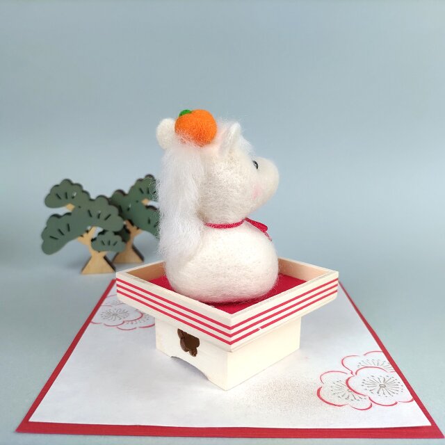 n*i様 羊毛フェルト　お月見飾り 羊毛フェルト お月見 羊毛フェルト るいたん工房 通販 5983037｜Creema