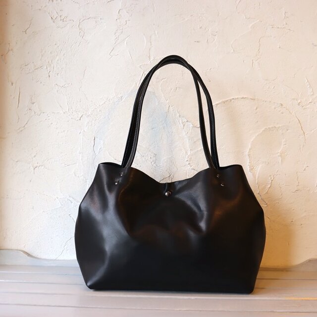 肩掛け トートバッグ 柔らかい 大容量 本革 男女兼用 ハンドメイド 1083