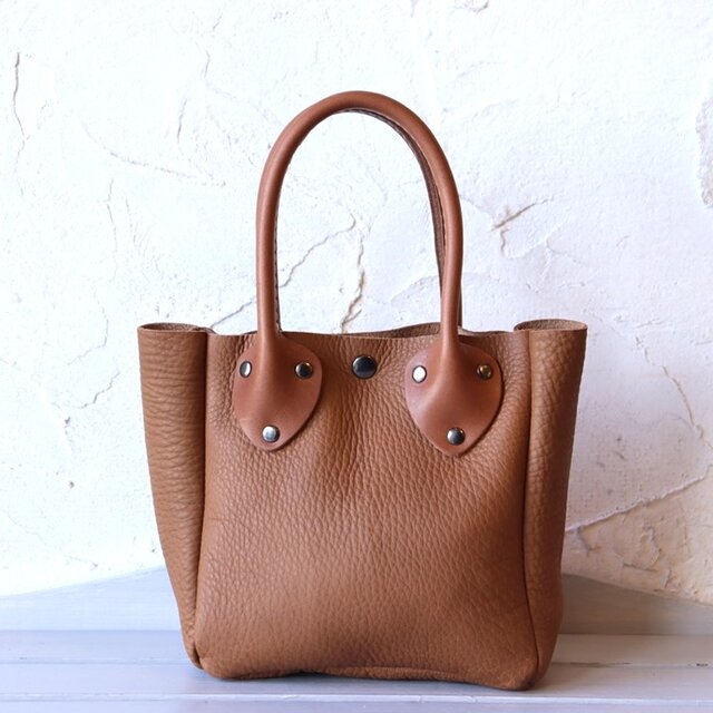軽量 ミニバッグ トートバッグ 柔らかい 本革 ハンドメイド 10104