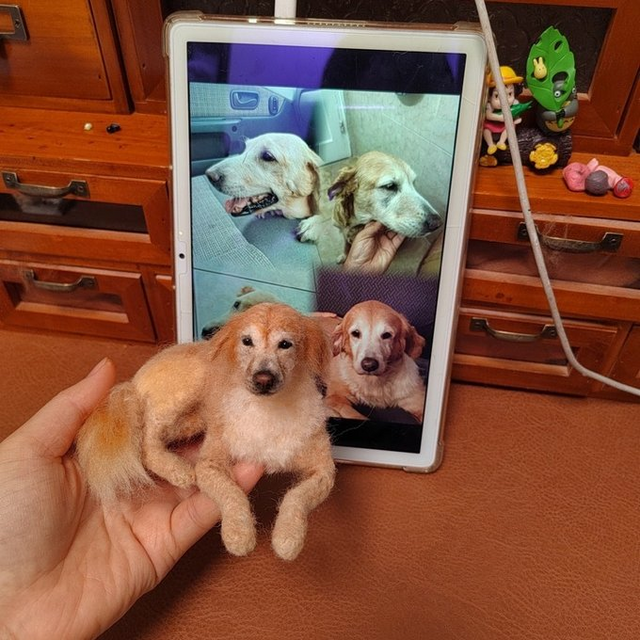 犬 写真から作る 羊毛フェルト｜うちの子 リアルオーダー | iichi 日々