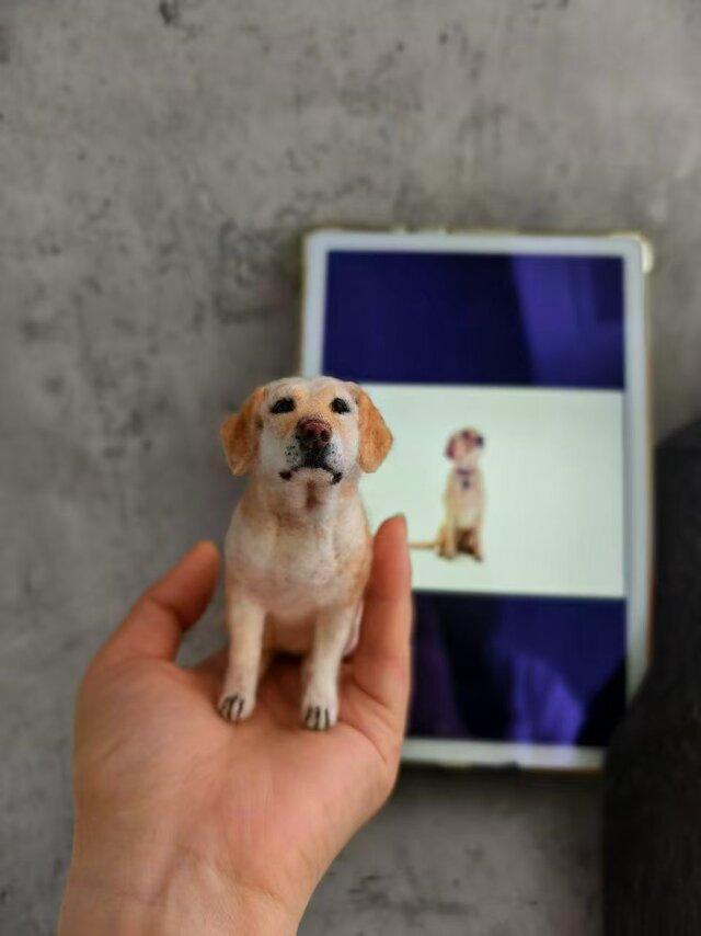 犬 写真から作る 羊毛フェルト｜うちの子 リアルオーダー | iichi 日々