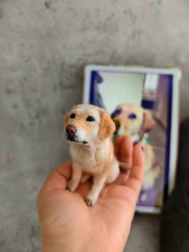 犬 写真から作る 羊毛フェルト｜うちの子 リアルオーダー | iichi 日々