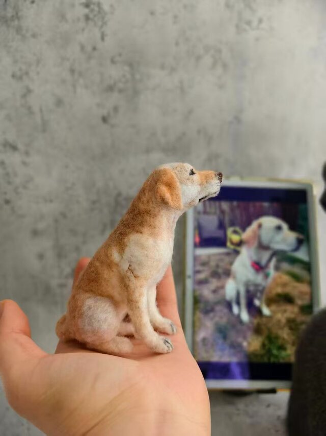 犬 写真から作る 羊毛フェルト｜うちの子 リアルオーダー | iichi 日々