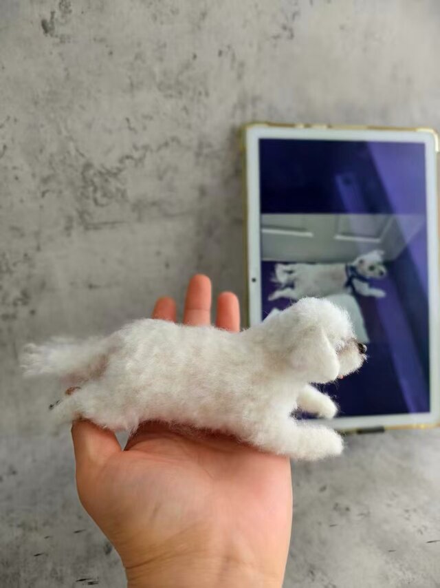 犬 うちの子 羊毛フェルト｜オーダーメイド メモリアルドール | iichi