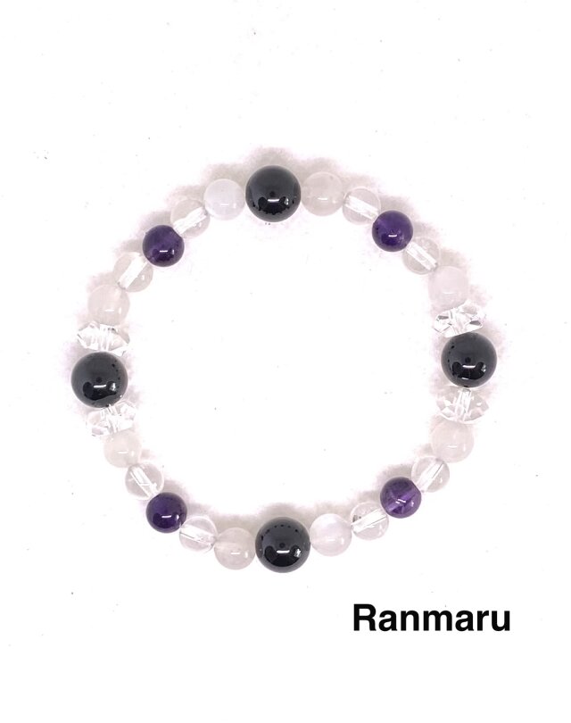 ブラックスピネル/アメジスト/ブレスレット/パワーストーン/天然石/大人/誕生石⭐️