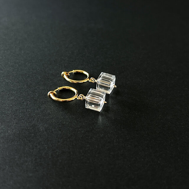 氷標 Lumière（こおりしるべ リュミエール） 14kgf クリスタルピアス