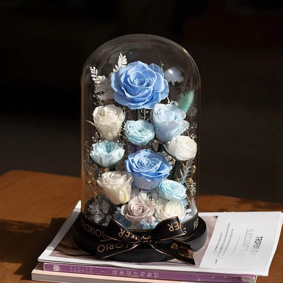 プリザーブドフラワー アレンジメント 上昇 ドライフラワー 薔薇 ローズ 花 開店祝い 開業祝い 記念日 誕生日のコピー