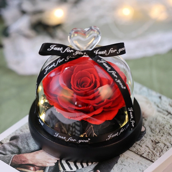 プリザーブドフラワー アレンジメント 純真 ドライフラワー 薔薇 ローズ 花 誕生日 友達 記念日のコピー