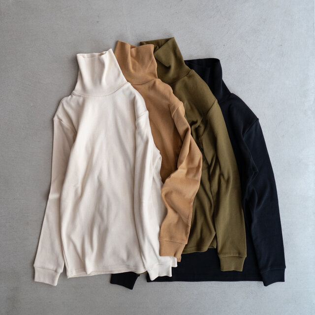 フライスコットンタートル/fries cotton turtle cutsew/mocha