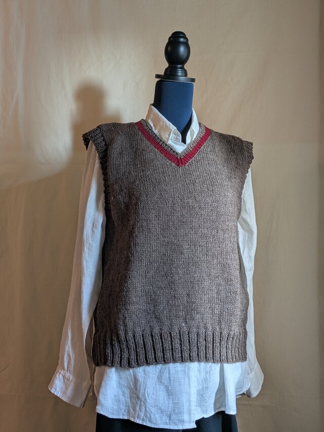 手編みベスト　＃33
