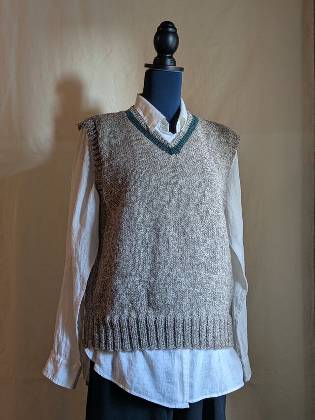 手編みベスト　＃34