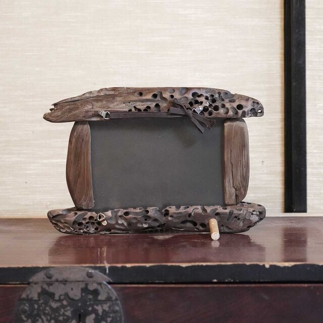 お部屋のポイントに 流木鏡 流木のミラー 卓上ミラー 壁掛けミラー