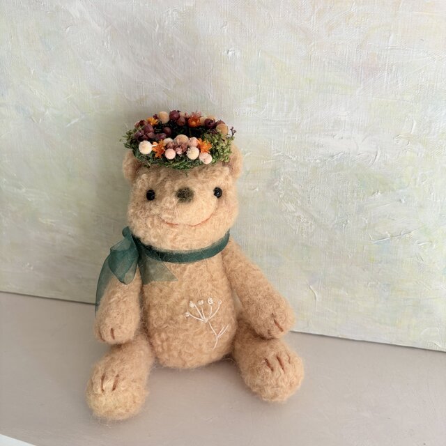 花かんむりテディベア　クッキー