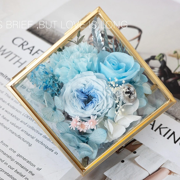 フラワーアレンジメント 薔薇 ローズマリー 天使の贈り物 フラワーアレンジメント 薔薇 ローズマリー 天使の贈り物