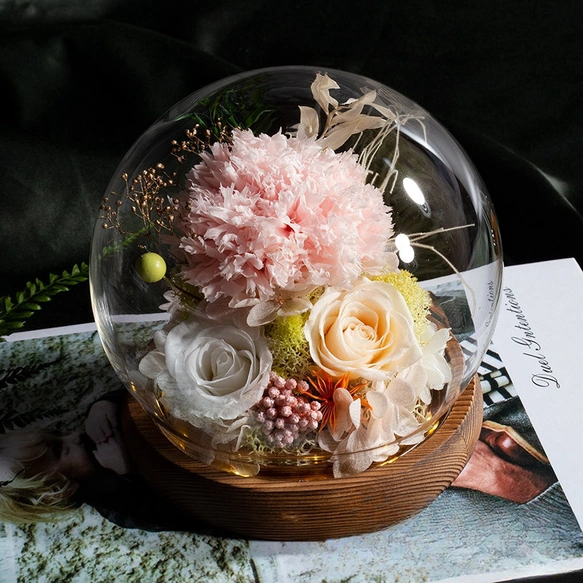 プリザーブドフラワー アレンジメント 母の誕生日 無限の ドライフラワー カーネーション 薔薇 ローズ 花のコピー