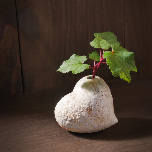 ハートの花入れ suger coated no.2