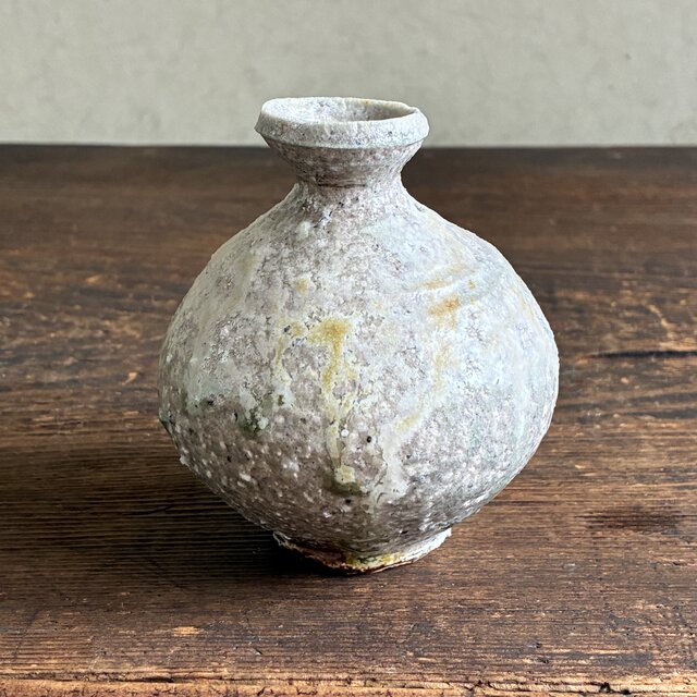 一輪挿し ミニ花入 ミニミニ花瓶 ミニミニ花入 花入れ 小壺 白土丸徳利
