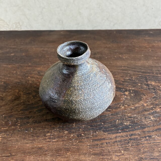 一輪挿し ミニ花入 ミニミニ花瓶 ミニミニ花入 花入れ 小壺 赤土丸徳利