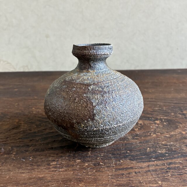 一輪挿し ミニ花入 ミニミニ花瓶 ミニミニ花入 花入れ 小壺 赤土丸徳利