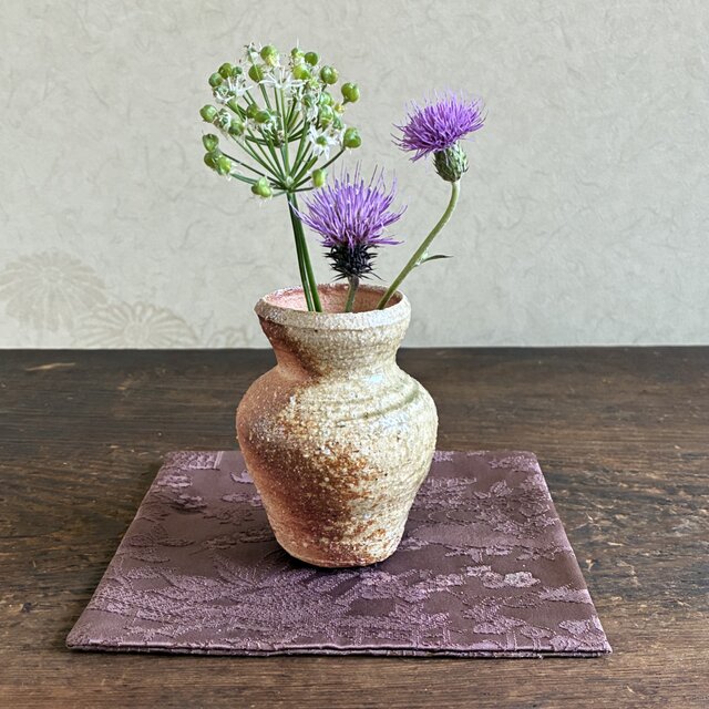 一輪挿し ミニ花入 ミニミニ花瓶 ミニミニ花入 花入れ 小壺 高筒首灰