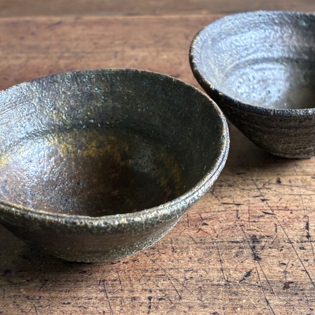酒器セット（片口＋ぐい吞み2個） 赤土灰肌 信楽焼 焼締 和陶器 陶器