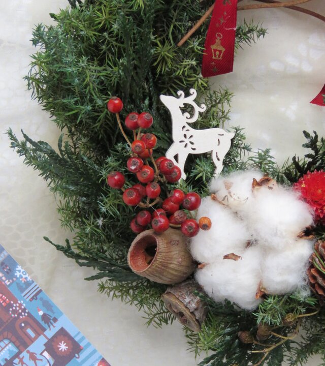 Christmas wreath(白いトナカイ） | iichi 日々の暮らしを