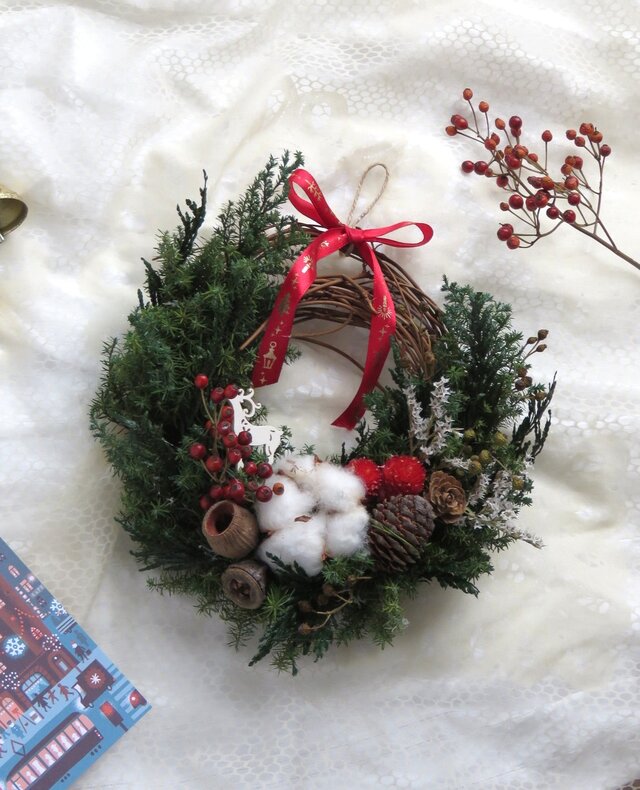 Christmas wreath(白いトナカイ） | iichi 日々の暮らしを