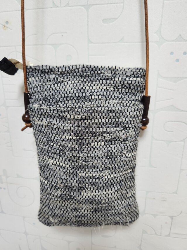 裂織りスマホショルダー