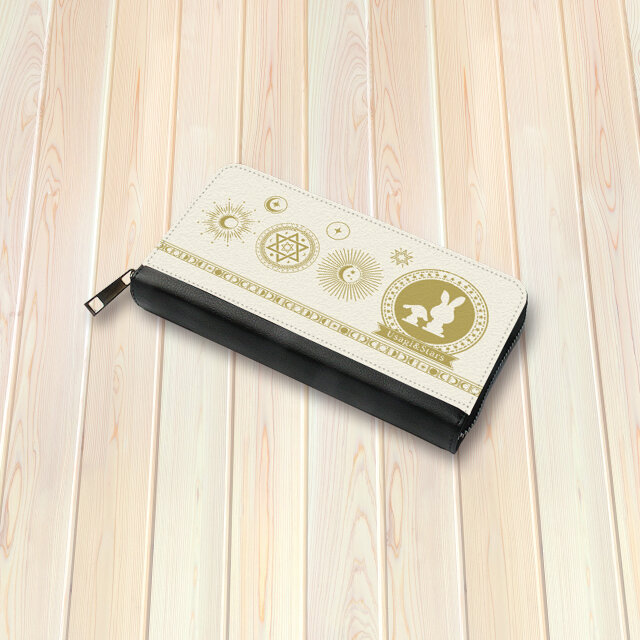 （送料無料）長財布【Usagi&Stars（うさぎ＆スターズ）】（名入れ可）