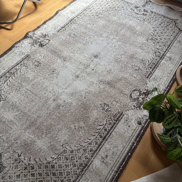 117×207グレージュ×ブラウン クラシカルメダリオン トルコ