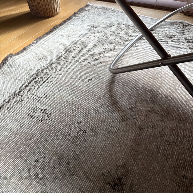 117×207グレージュ×ブラウン クラシカルメダリオン トルコ