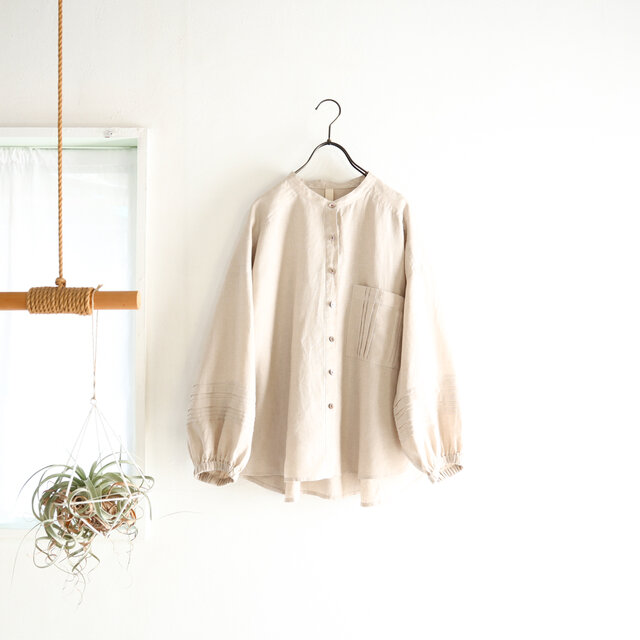 tuck tuck blouse (greige)