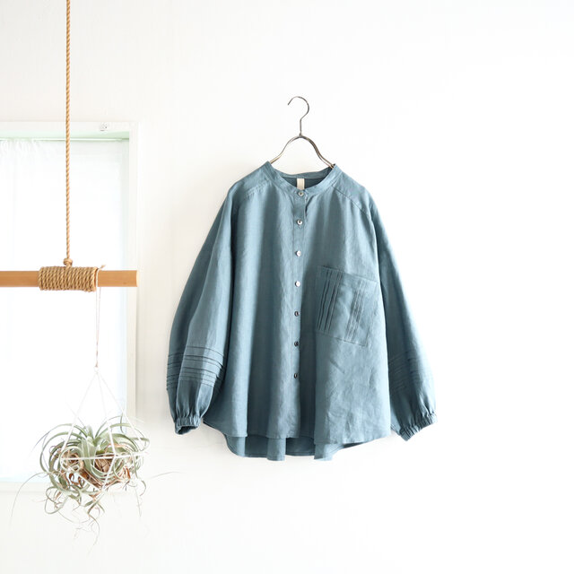 tuck tuck blouse (ash blue)