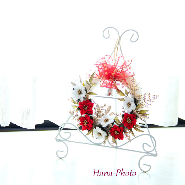 商品名【紗蘭】あいみょん❤ポインセチアのクリスマスフラワーリース 商品名【紗蘭】あいみょん様専用❤ポインセチアのクリスマス