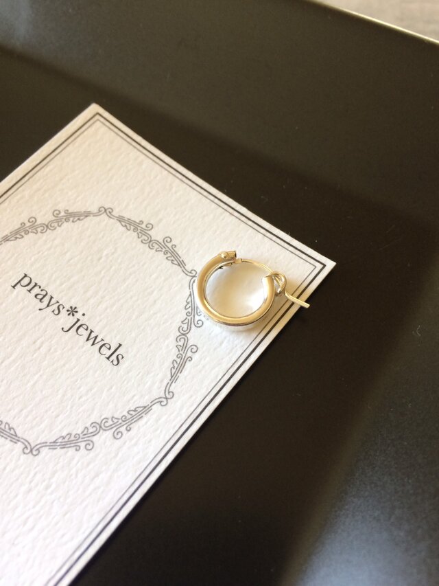Silver Filled Hoop ：every day hoop pierced 13ｍｍシルバーフープピアス