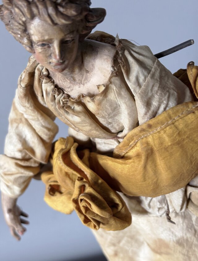 サントン人形　サントス　陶器　古道具　骨董 サントン人形 サントス アンティーク 0501707 | jinen_antique