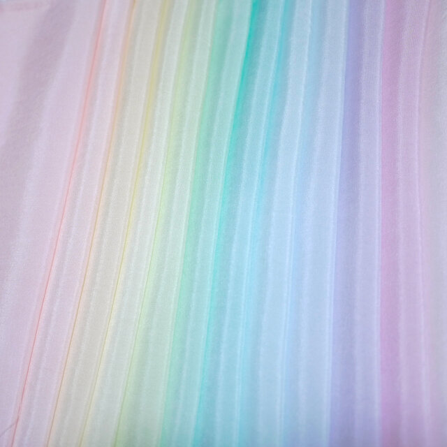 A-04）正絹胴裏（着物の裏地）　手染め　12色12枚　はぎれセット　パステルカラー　つまみ細工用布