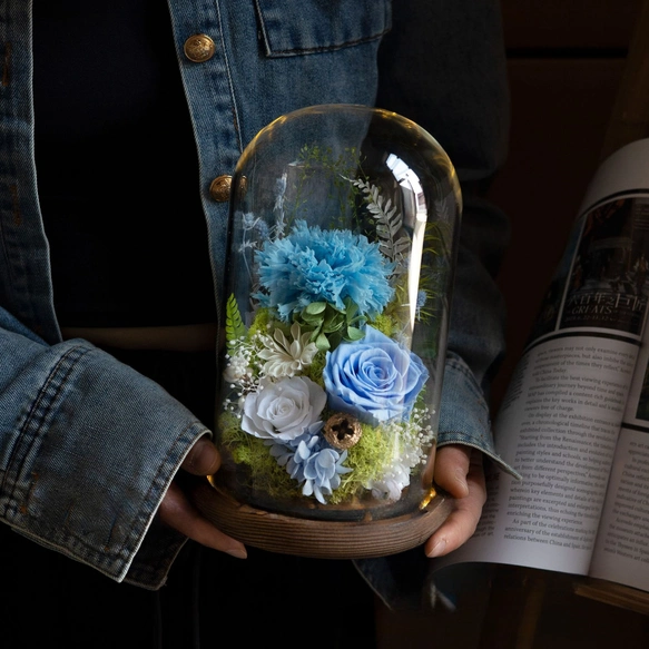 プリザーブドフラワー アレンジメント 私の心 ドライフラワー 薔薇 ローズ 花 開店祝い 開業祝い 記念日 誕生日のコピー