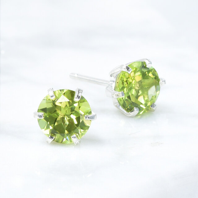 ペリドット ピアス SV925 シルバー CH002CIBSN